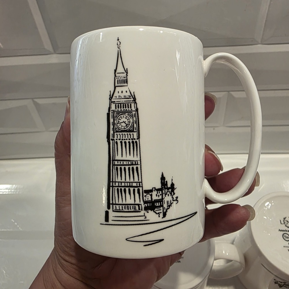 Rare Lenox Tin Can Alley London Accent Mug Big Ben Bone China USA